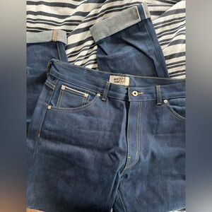 Naked & Famous Denim Women's Slim Straight Jeans - Deep Blue